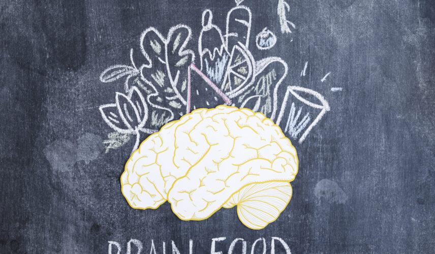 foods-drawn-with-chalk-paper-cutout-brain-chalkboard